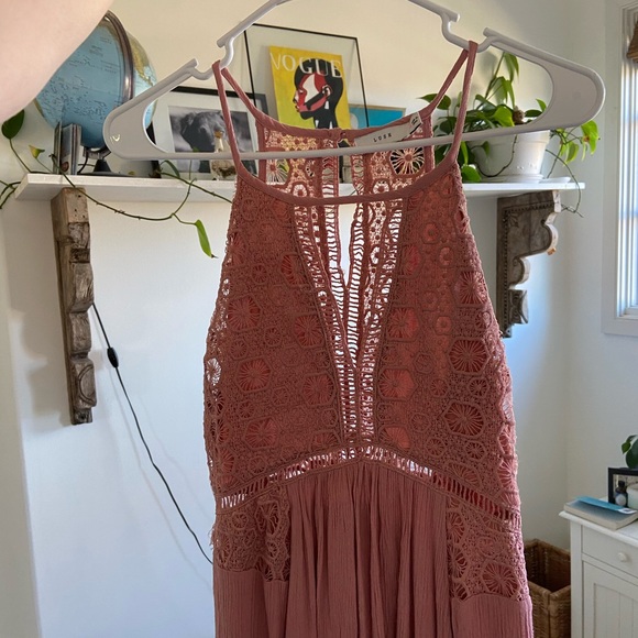 Lush Blush Button Neck mini dress - Picture 3 of 5